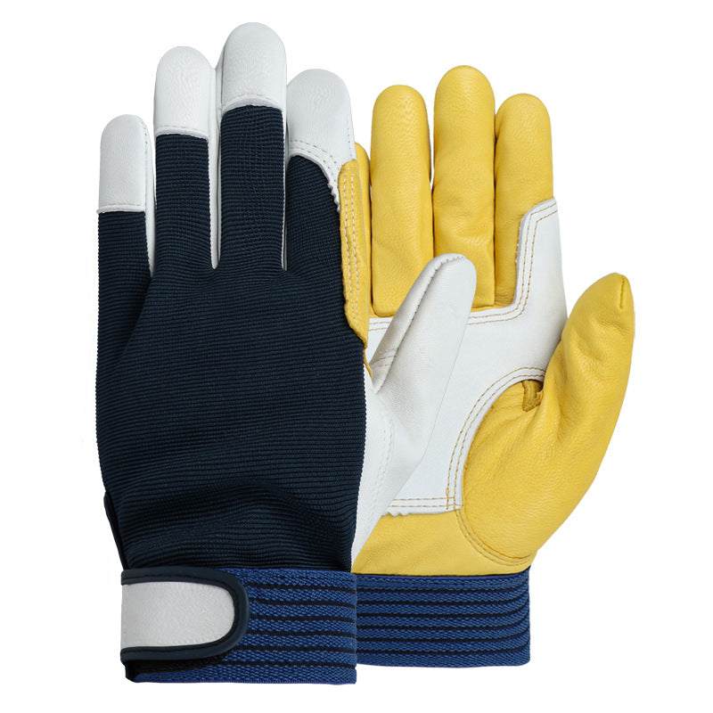 Men's Tough Grip Leather Work Gloves | Utility & Gardening