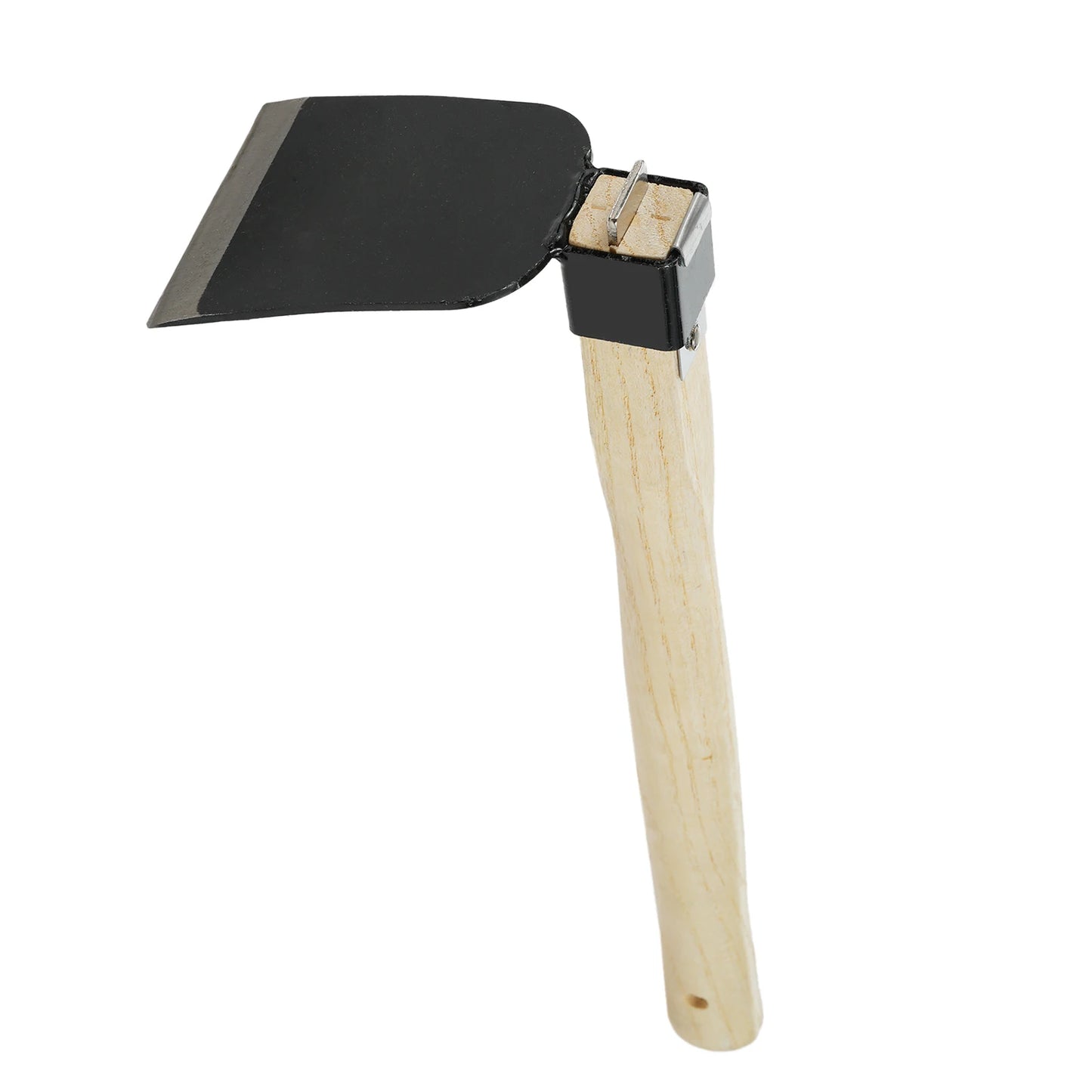 Small Eight Hoe with Short Wooden Handle | Handheld Garden Tool for Loosening & Weeding Soil