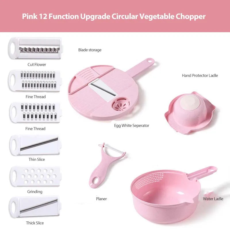 9-in-1 Vegetable Cutter | Multi-functional Grater & Shredder