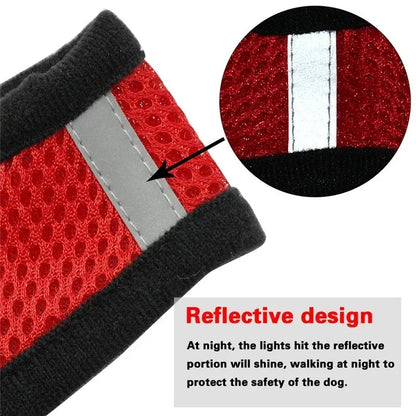 Adjustable Mesh Cat Harness with Lead Leash – Small Medium Dogs & Kittens