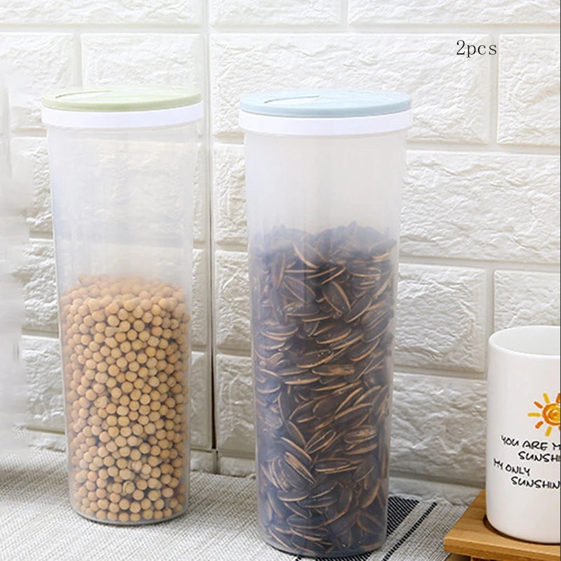 Rice Storage Canister with Measuring Cup | Moisture & Insect Proof