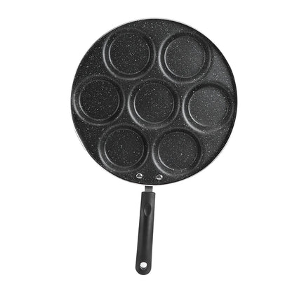 Non Stick Frying Pan 7 Holes for Eggs & Burgers - Kitchen Cookware