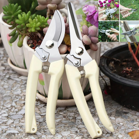 1/2pcs Garden Pruning Scissors Stainless Hand Tools Bonsai For Gardening Pruning Shear Scissor For Grafting Gardening Scissors