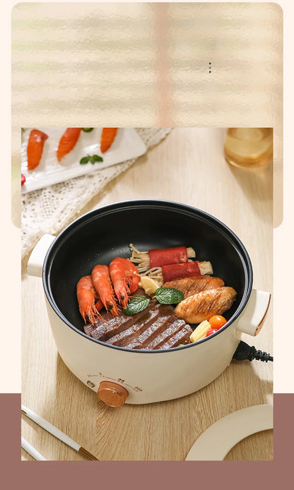 Mini Portable Electric Cooker – Double Layer Non-Stick Hot Pot