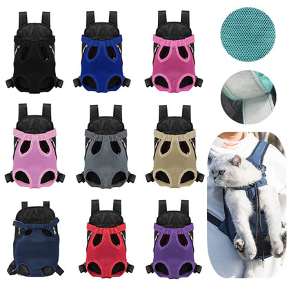 Breathable Double Shoulder Pet Carrier – Backpack for Small Dogs & Cats