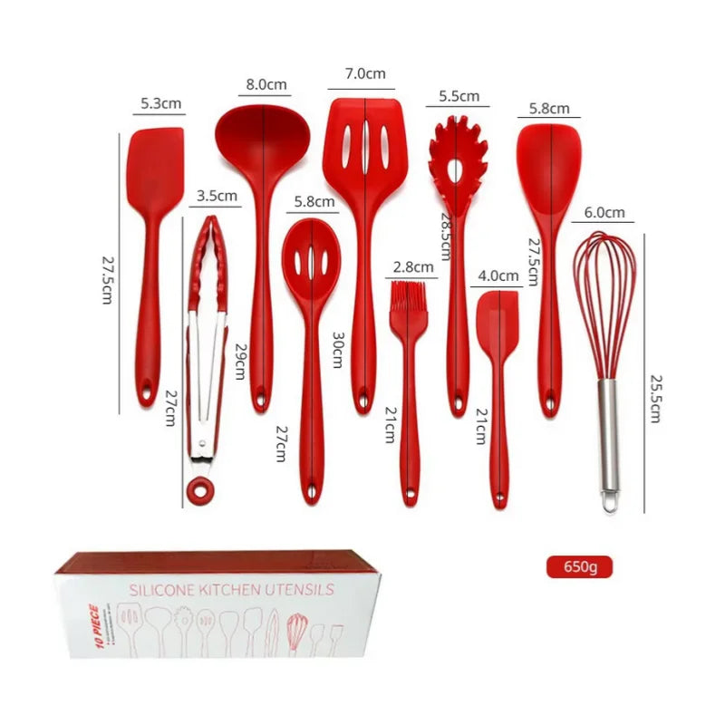 Silicone Cookware Set – Shovel, Spoon, Scraper for Kitchen & Baking