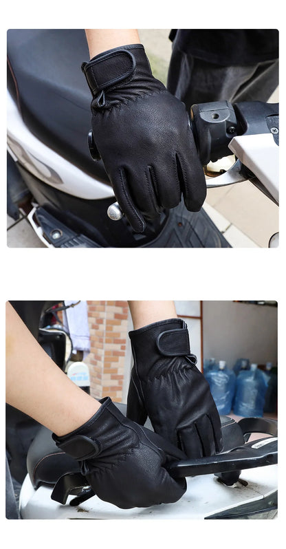 Men's Tough Grip Leather Work Gloves | Utility & Gardening