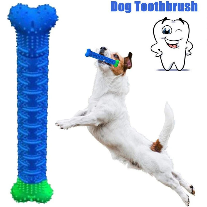 Dog Tooth Grinding Stick – Rubber Toothbrush Chewing Toy for Teeth Cleaning