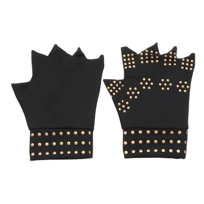 Elastic Rheumatoid Compression Gloves - Fingerless Arthritis Pain Relief