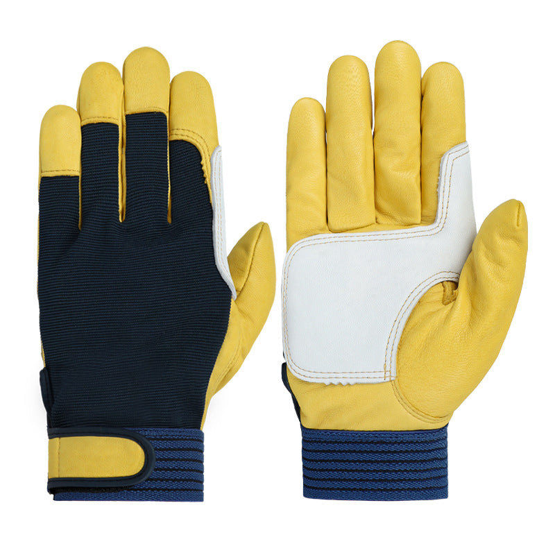 Men's Tough Grip Leather Work Gloves | Utility & Gardening