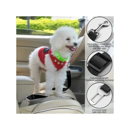 Adjustable Pet Dog Safety Rope – Car Mounted Traction Belt