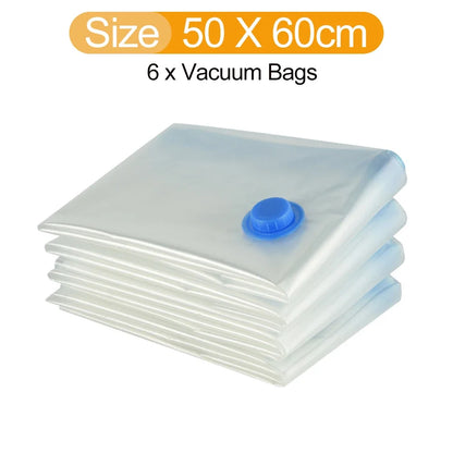 Reusable Vacuum Bags – 7 Sizes, Space-Saving Clothes Storage