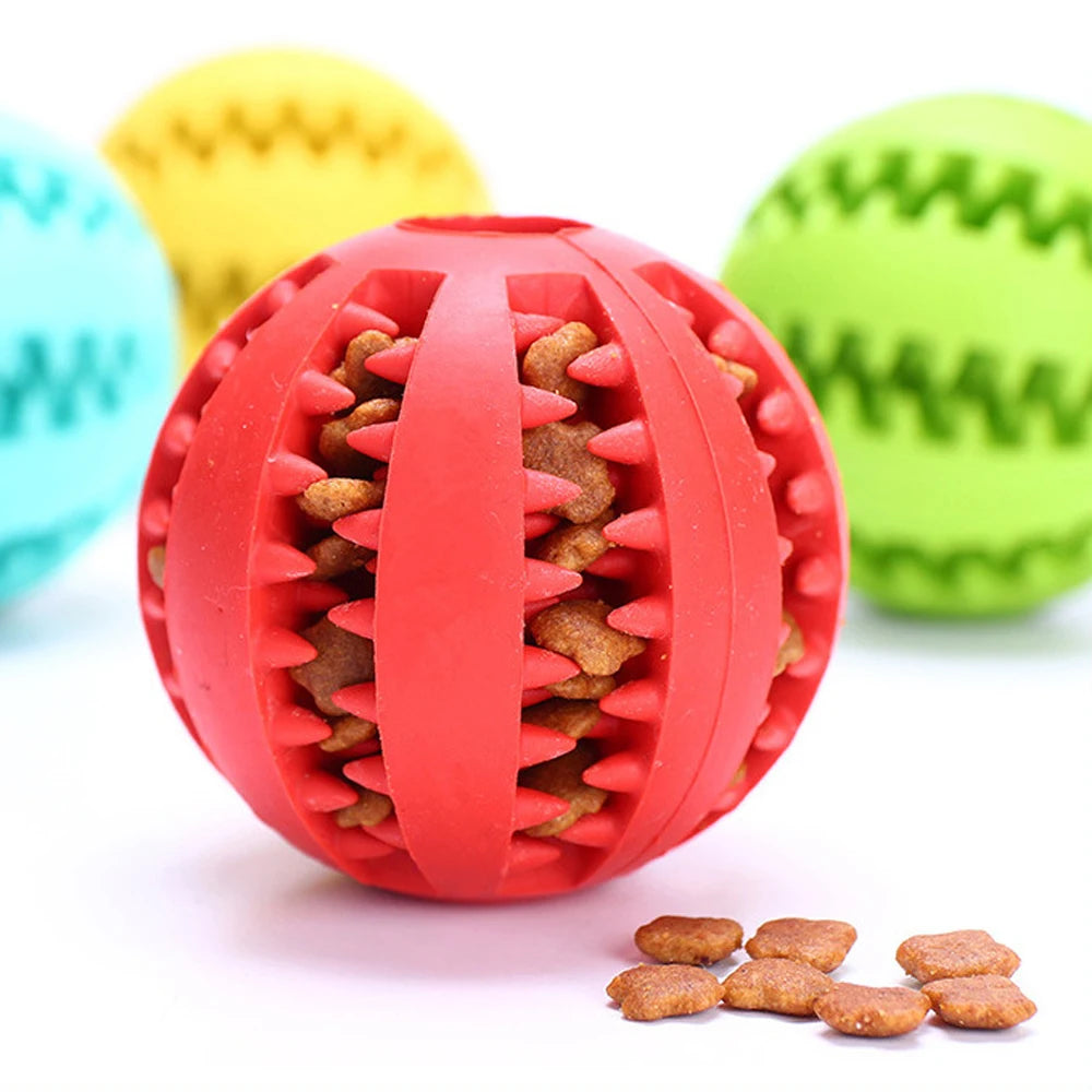 Interactive Dog Food Ball – Teeth Cleaning Toy for Puppies & Cats