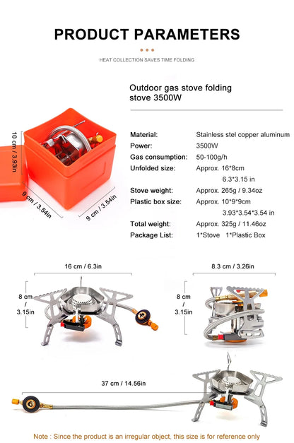 Big Power Camping Stove – Portable Gas Cookware for Outdoor Adventures