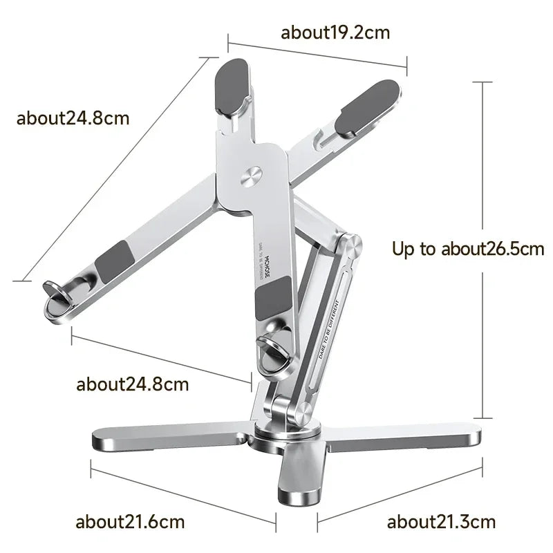 MC N86 Laptop Stand 360°Rotating Portable Notebook Bracket Heat Dissipation Folding Aluminum Holder Suitable for Macbook Air Pr