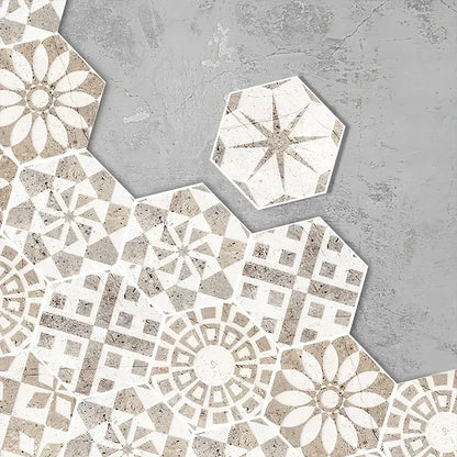 Moroccan Style Hexagonal Floor Stickers – Non-Slip Waterproof Decals