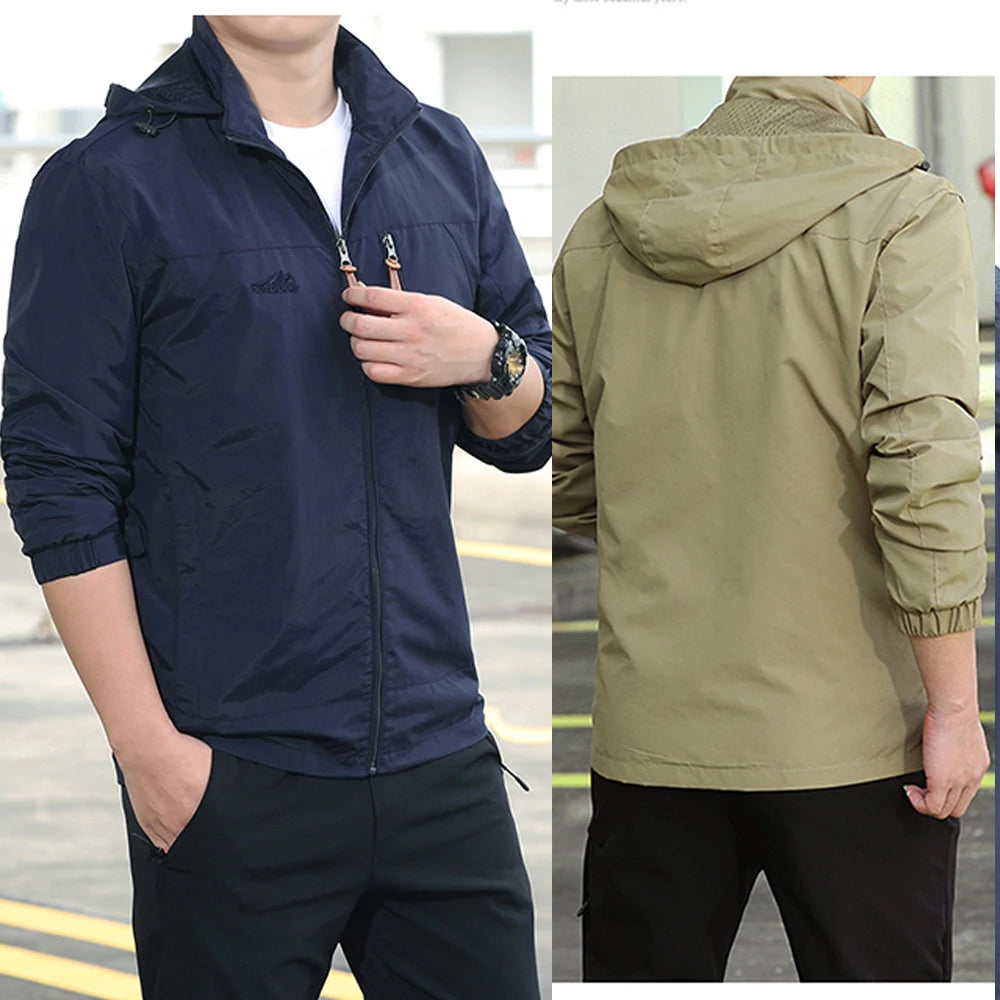 Men’s Tactical Waterproof Windbreaker Jacket