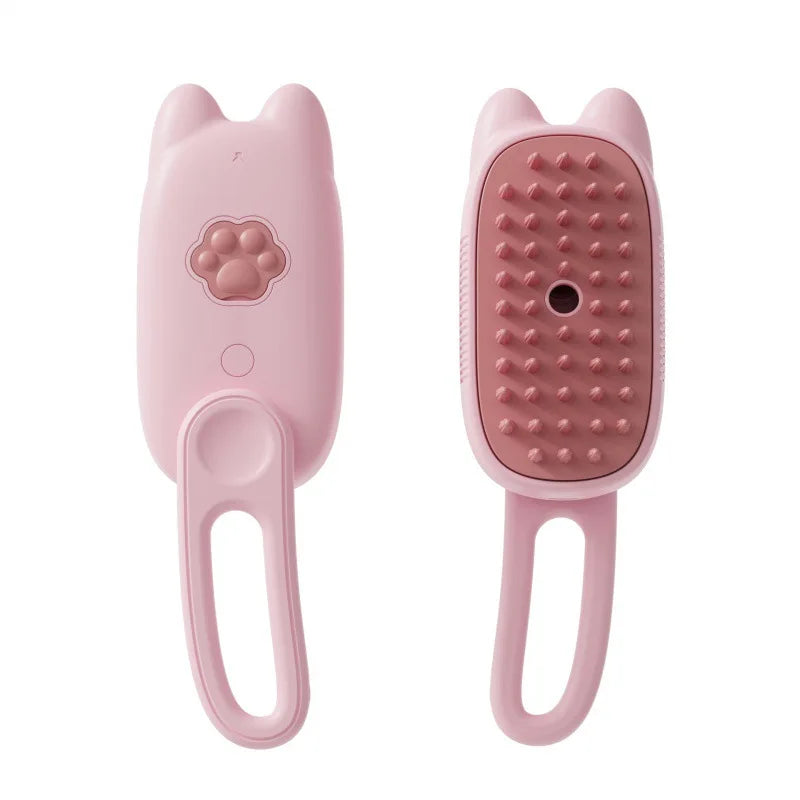 3-in-1 Pet Steam Brush – Spray, Massage & Hair Removal Comb