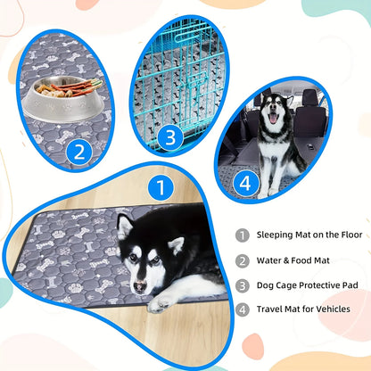 4-Layer Washable Dog Pee Pad – Reusable Training & Whelping Mat