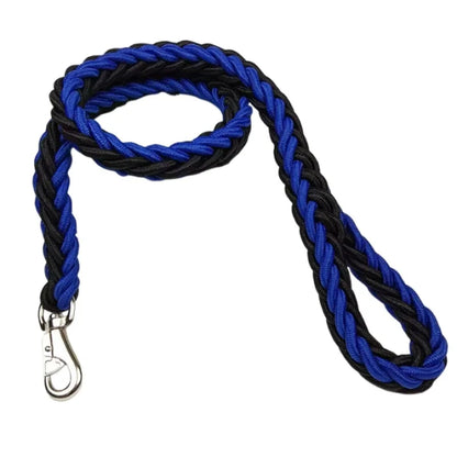 Nylon Braided Dog Leash – Durable Traction Rope for Large Dogs