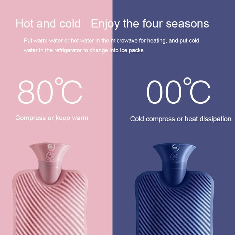 1000/2000Ml Hot Water Bottles Bag Water-filling Hot-water Bag for Female Warm Belly Hands and Feet Keep Hand Warmer Hot WaterBag