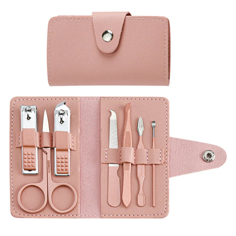 7pcs Nail Care Kit | Manicure Pedicure Set with PU Leather Case