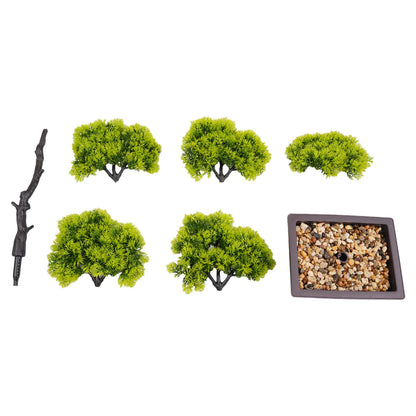 Pine Potted Artificial Bonsai Plant for Home & Office Decor