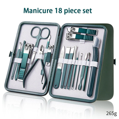 7-18 Pcs Manicure Set | Stainless Steel Nail Care Tools