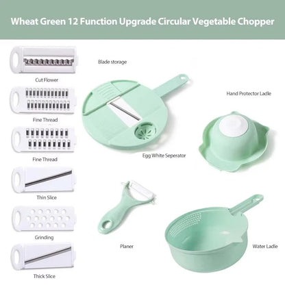 9-in-1 Vegetable Cutter | Multi-functional Grater & Shredder