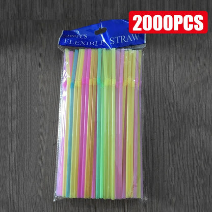 Colorful Flexible Drinking Straws – Wedding & Party Supplies