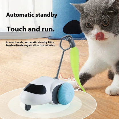 Remote Control Cat Toy – USB Charging Self-Moving Teasing Stick