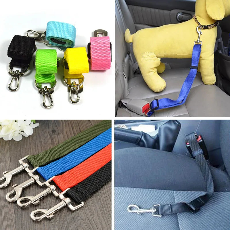 Adjustable Pet Harness | Cat & Dog Seat Belt for Travel