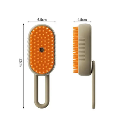 3-in-1 Steamy Dog Brush – Electric Spray for Pet Grooming