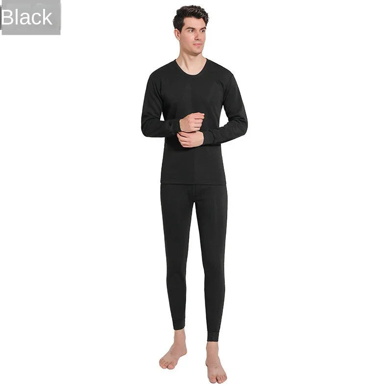 Winter Men’s Thermal Underwear Set - Plus Velvet Pajamas & Leggings