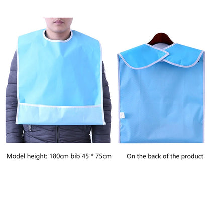 1Pc Silicone Waterproof Adult Bib - Reusable & Anti-Oil