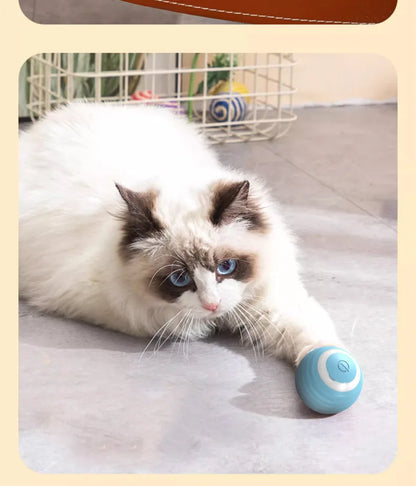 Automatic Cat Teasing Ball – Gravity Rolling Toy for Fun & Relaxation