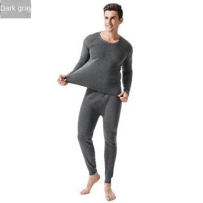 Winter Men’s Thermal Underwear Set - Plus Velvet Pajamas & Leggings