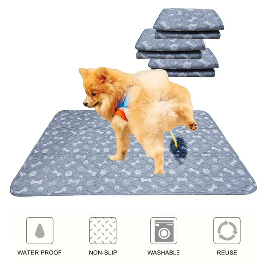 4-Layer Washable Dog Pee Pad – Reusable Training & Whelping Mat