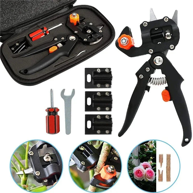 Professional Pruning Shears Set | Nursery Grafting Tool for Fruit Trees & Plants