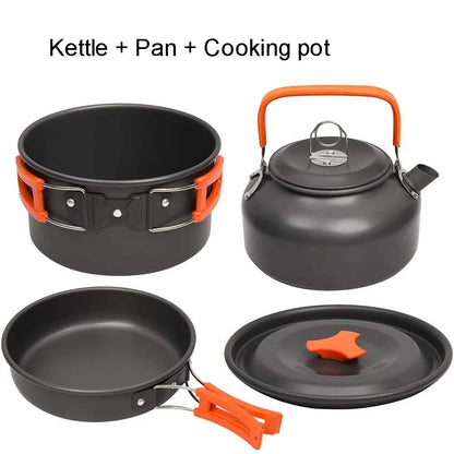 Portable Camping Cookware Set | Outdoor Picnic Teapot