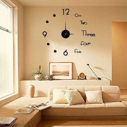 DIY Acrylic Mirror Wall Clock | 3D Roman Numeral Quartz Clock