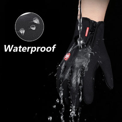 Men's Winter Cycling Gloves Touchscreen Waterproof Thermal Non-Slip