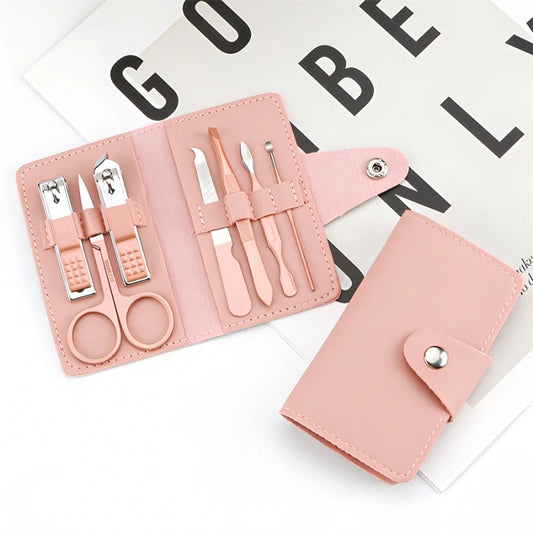 7pcs Nail Care Kit | Manicure Pedicure Set with PU Leather Case