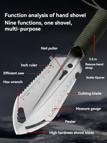 Multifunctional Portable Shovel | Camping, Hiking & Survival Tool