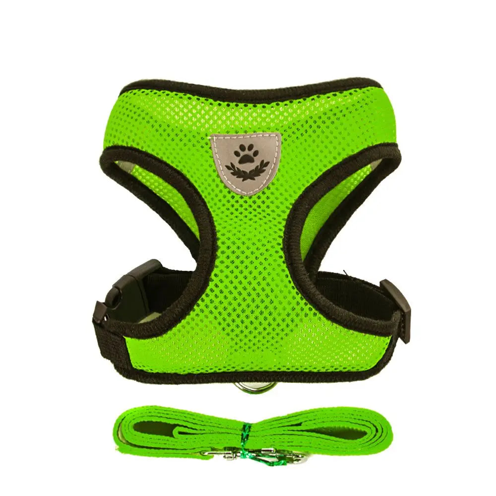 Soft Mesh Dog Harness – Breathable Comfort for Small Dogs & Cats