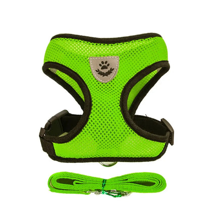 Soft Mesh Dog Harness – Breathable Comfort for Small Dogs & Cats