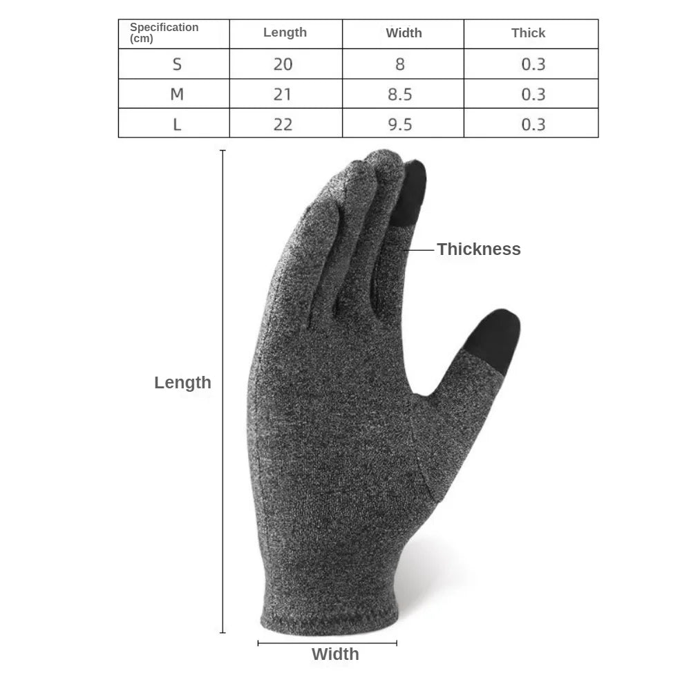 Magnetic Arthritis Gloves for Women - Rheumatoid Pain Relief & Compression