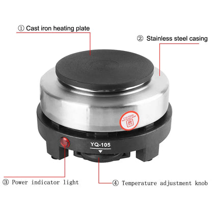 500W Mini Electric Heater Stove | Multifunctional Kitchen Appliance