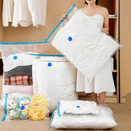 Reusable Vacuum Bags – 7 Sizes, Space-Saving Clothes Storage