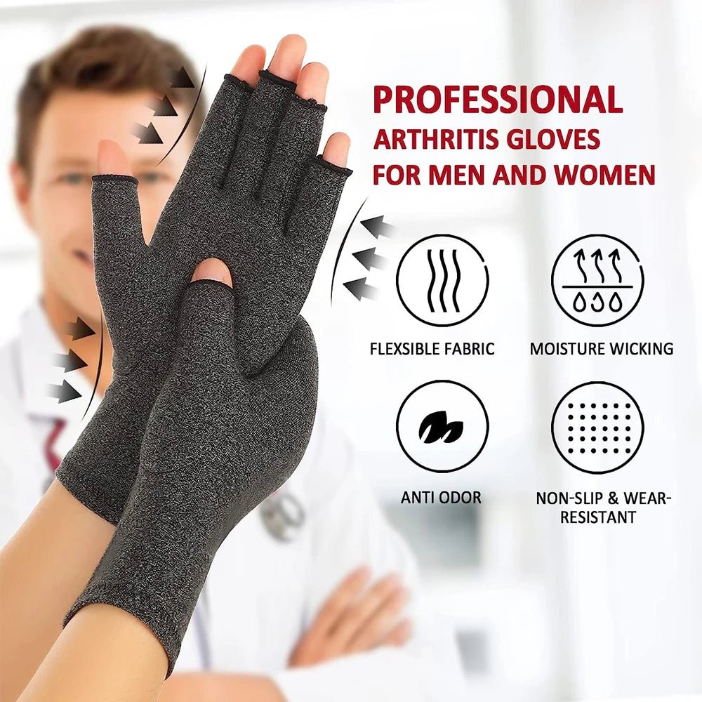 Fingerless Joint Relief Gloves for Women and Men